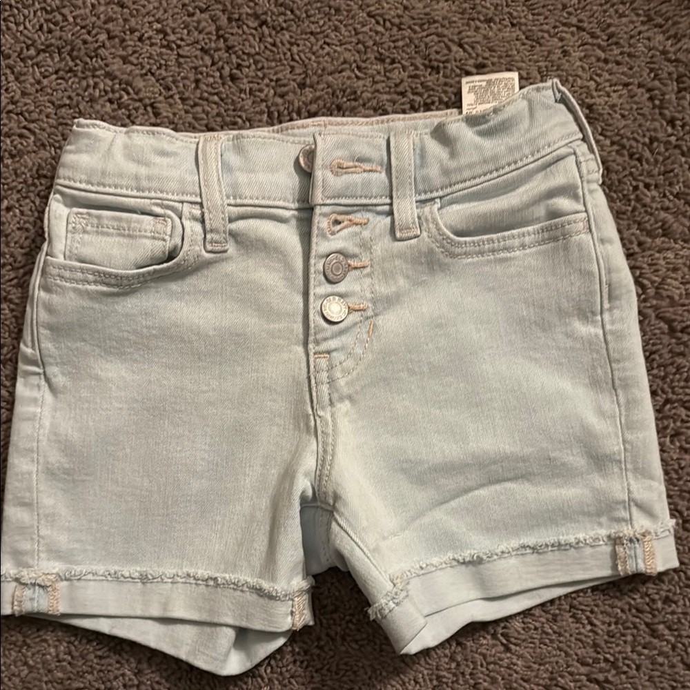 Kids Light Blue Denim Shorts
